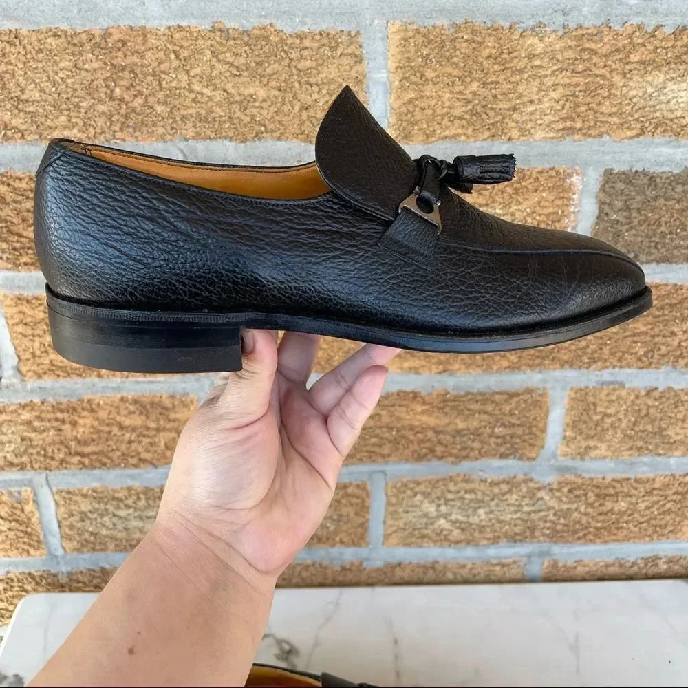 Stuart McGuire Black Sharkskin Oxford size 11 - Picture 9 of 12
